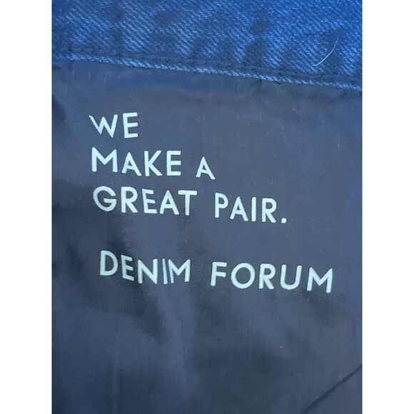 DENIM FORUM Blue Denim The Joni Loose Long Jeans Shorts  Women's Size 32 - Picture 3 of 9